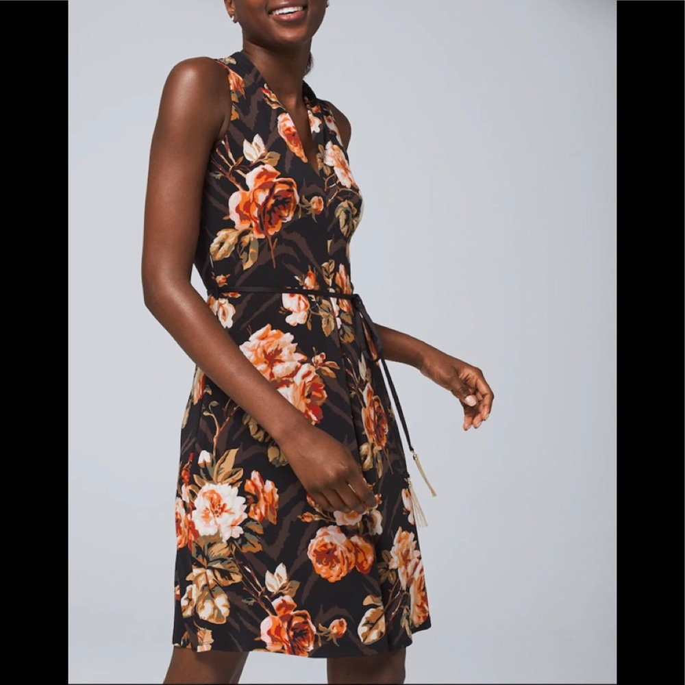 NWT WHBM LITTLE KNIT DRESS IN FLORAL PRINT